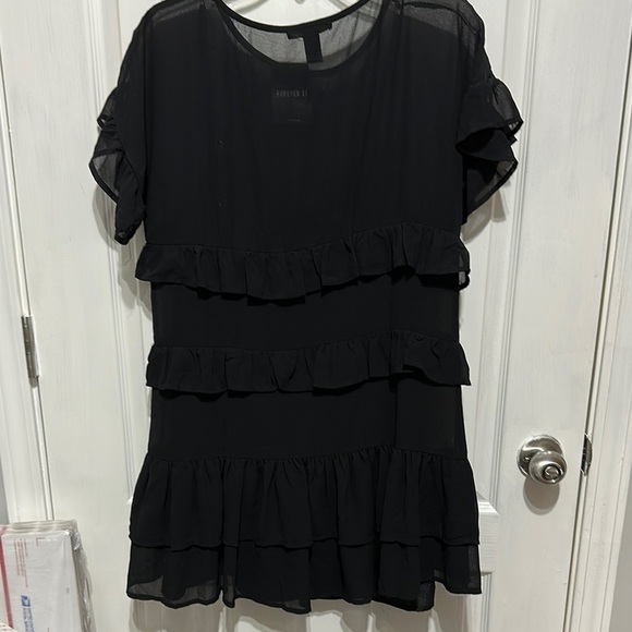 Black Ruffle Dress - Picture 5 of 7